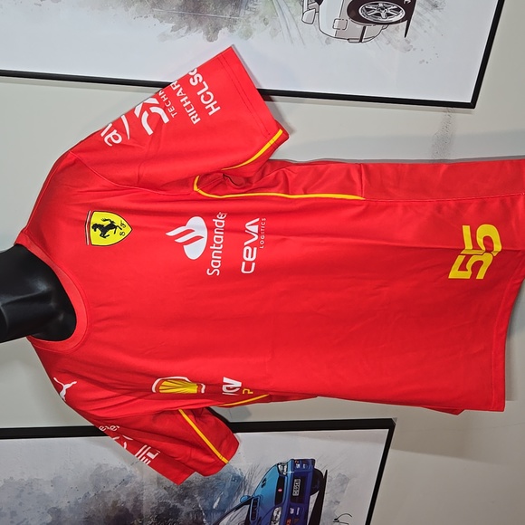 Team Ferrari #55 Formula 1 Racing Team Jersey - Picture 2 of 8